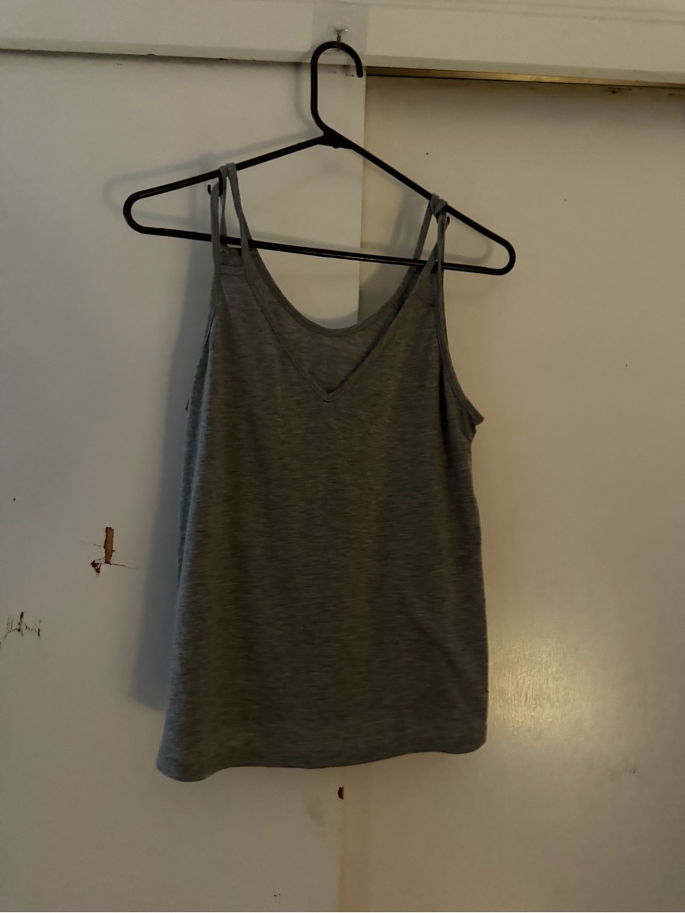 Gray Women's V-Neck Tank Top - Unbranded